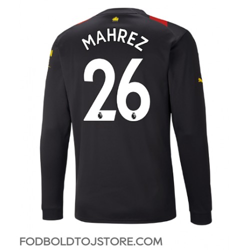 Manchester City Riyad Mahrez #26 Udebanetrøje 2022-23 Langærmet